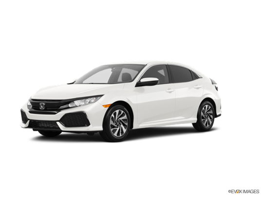 2017 Honda Civic Hatchback in White Orchid Pearl